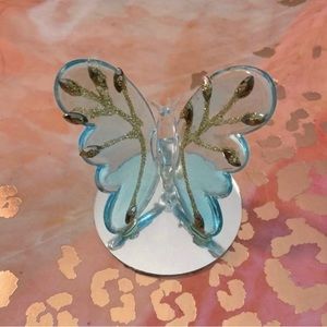 Handmade Glassblown Butterfly Sculpture